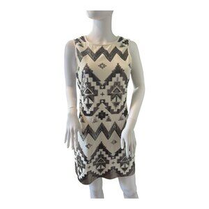 Express Aztec Tribal Bodycon Sequin Mini Tank Dress